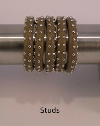 Nappa 6 mm with Studs