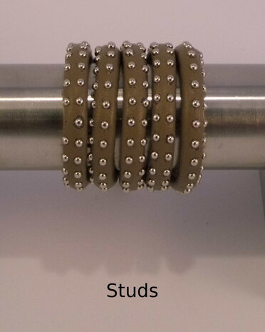 Nappa 6 mm met Studs